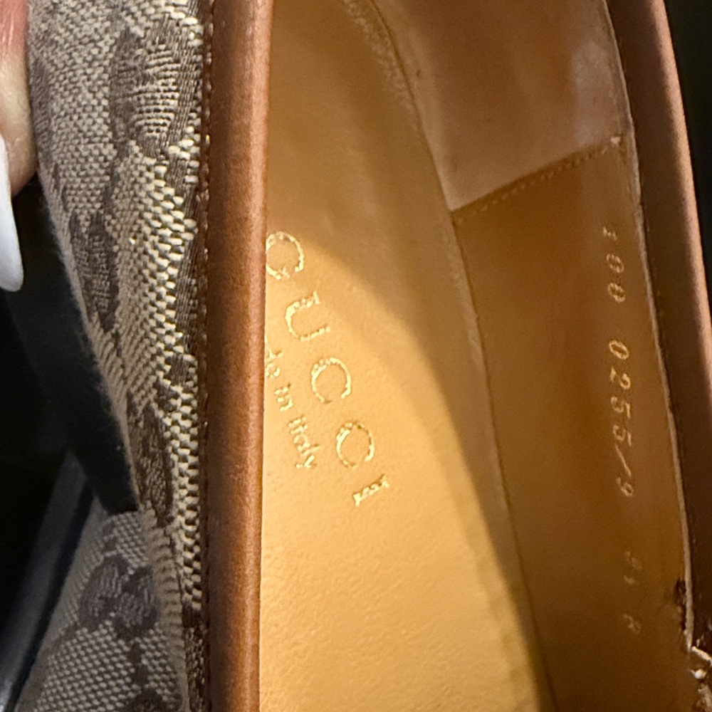 Original GG Mocassino Tessuto Beige Ebony/Earth TAKING OFFERS - Picture 5 of 6